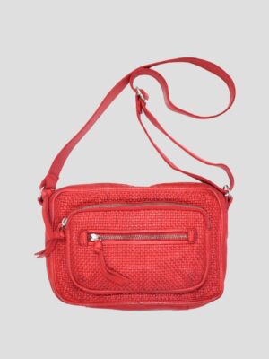 SACS SOGOOD EN CUIR TRESSE ROUGE