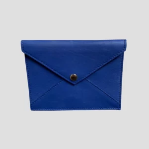 Porte cartes enveloppe bleu roi